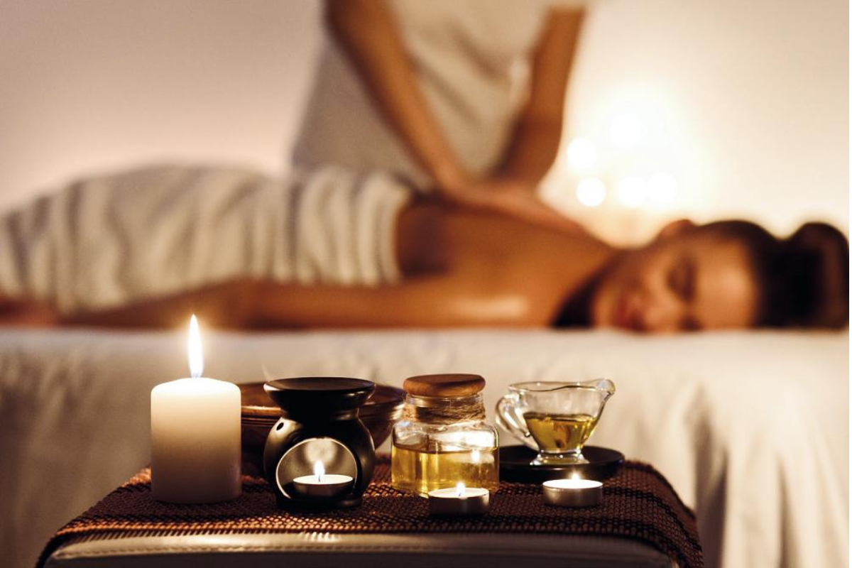 Massagem Relaxante com óleos essenciais